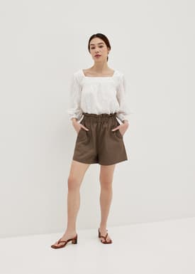 Janna Square Neck Broderie Top