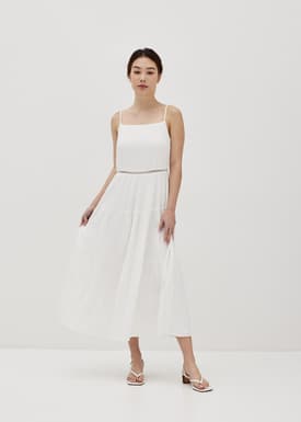 Carla Square Neck Lace Dress