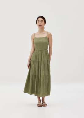 Carla Square Neck Lace Dress