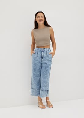 Camelia Shell Crop Top