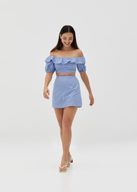 Adaley Broderie Puff Sleeve Top