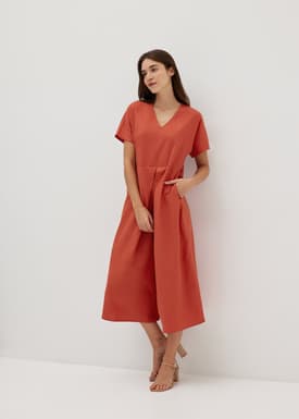 Jillian Relaxed Pleat Front Jumpsuit