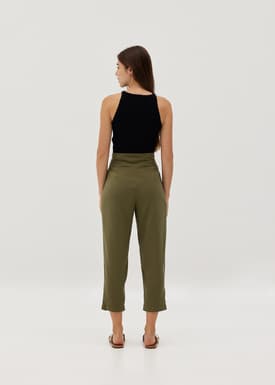 Delanie Belted Peg Leg Pants