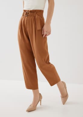 Delanie Belted Peg Leg Pants