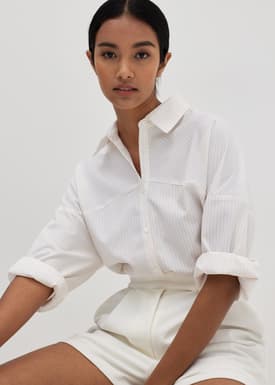 Maliya Striped Oversized Shirt