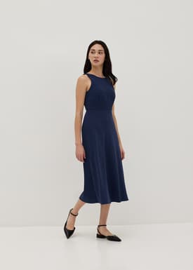 Shine Padded Low Twist Back Dress