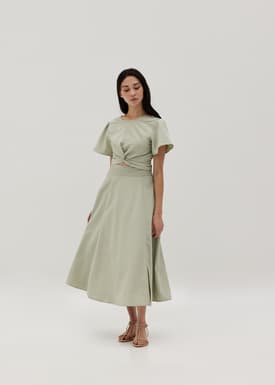 Bellany Twist Front Crop Top