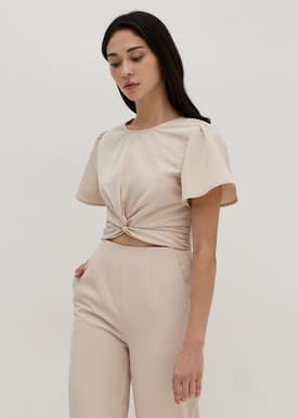 Bellany Twist Front Crop Top