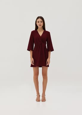 Liliana Twist Front Wrap Dress