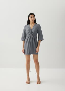 Liliana Twist Front Wrap Dress