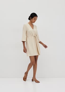 Liliana Twist Front Wrap Dress