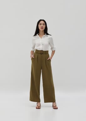 Leilani Belted Straight Leg Pants