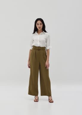 Leilani Belted Straight Leg Pants