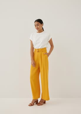 Leilani Belted Straight Leg Pants