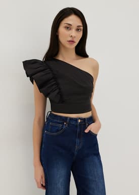 Kirsten Frill Toga Crop Top