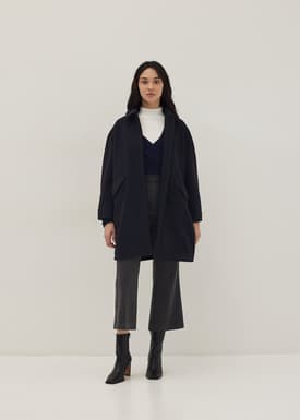 Zoey Heavyweight Cocoon Coat