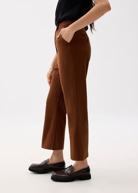 High Waist Ankle Length Boot Cut Pants