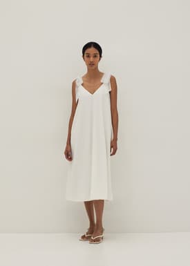 Blanca Organza Tie Shoulder Dress