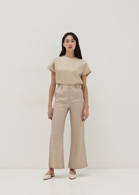 Grazia Houndstooth Flare Pants
