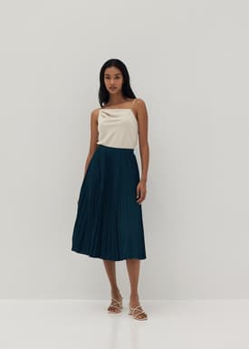 Rubina Asymmetrical Cowl Neck Top