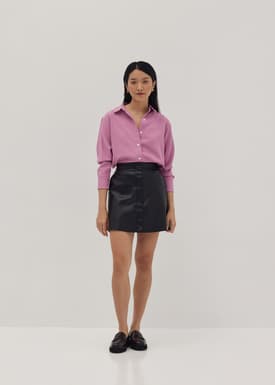 Jessica Faux Leather Mini Skirt