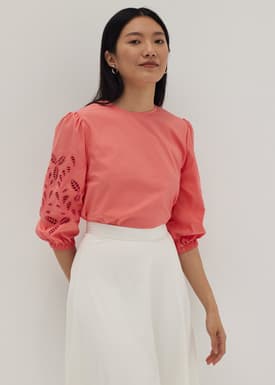 Clarisse Broderie Anglaise Blouse