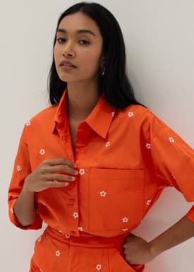 Charli Embroidered Relaxed Fit Shirt