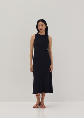 Talulah Padded Mesh Midi Dress