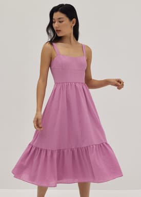 Ronni Bustier Fit & Flare Midi Dress