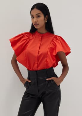 Fiora Flutter Sleeve Shirt