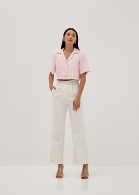 Krecia Tweed Tailored Collared Outer