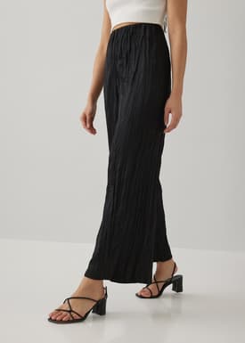 Coeli Elastic Crinkled Straight Leg Pants