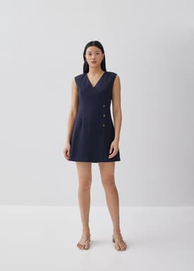 Elize Shift Wrap Dress