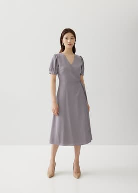 Berenice Linen Wrap Dress