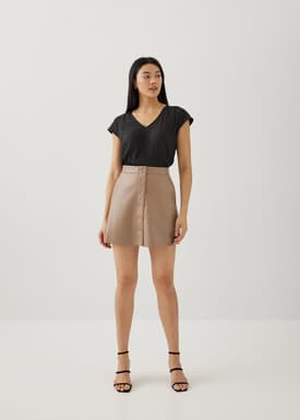 Yasmin Textured Shell Top