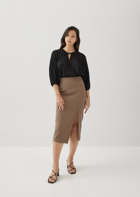 Keaton Pleat Poet Blouse