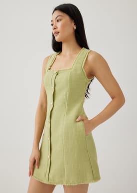 Letty Tweed Shift Mini Dress