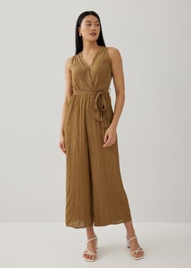 Acacia Elastic Textured Jumpsuit