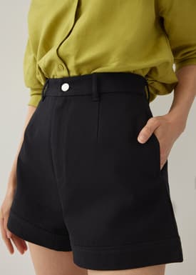 Rowanne Denim Tailored Cuff Shorts