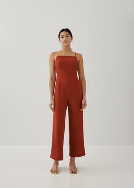 Joni Padded Straight Leg Jumpsuit