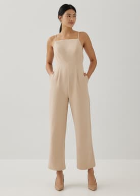 Joni Padded Straight Leg Jumpsuit