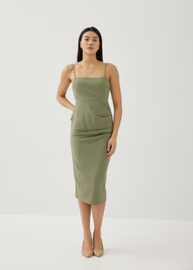 Mari Padded Low Back Dress