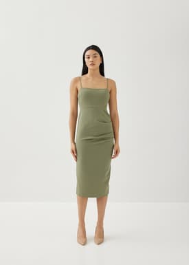 Mari Padded Low Back Dress