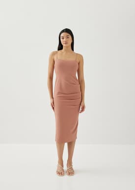 Mari Padded Low Back Dress