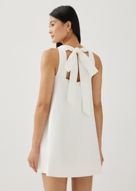 Jackie Ribbon Tie Back Dress