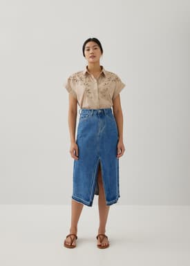 Eugenie Openwork Embroidered Shirt