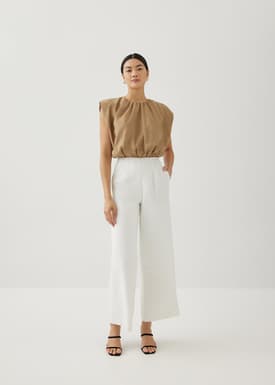 Oreana Padded Elastic Ruched Top