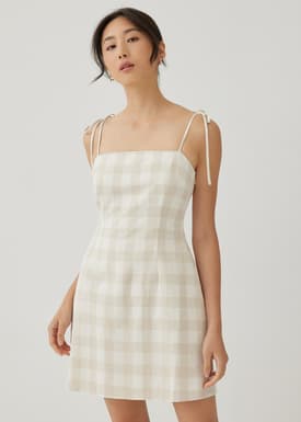 Bitsy Gingham Camisole Mini Dress