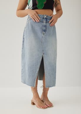 Geia Denim Midi Skirt