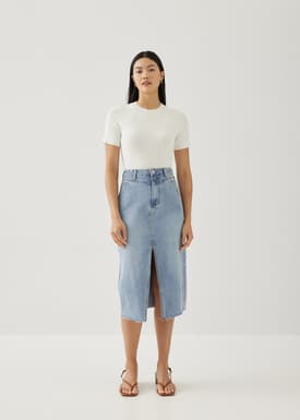 Geia Denim Midi Skirt